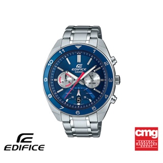 CASIO นาฬิกาข้อมือผู้ชาย EDIFICE รุ่น EFV-590D-2AVUDF วัสดุสเตนเลสสตีล สีน้ำเงิน