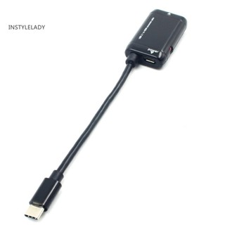 Instylelady อะแดปเตอร์แปลงสายเคเบิ้ล Type-C เป็น HDMI 1080P ความคมชัดสูง สําหรับโทรศัพท์ ทีวี แล็ปท็อป