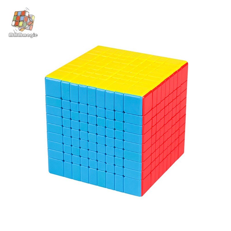 Moyu Meilong Rubik's Cube Puzzle 9x9 9x9 9x9x9 Meilong 9 Rubik's Cube รูบิคแม่เหล็ก สีรุ้ง