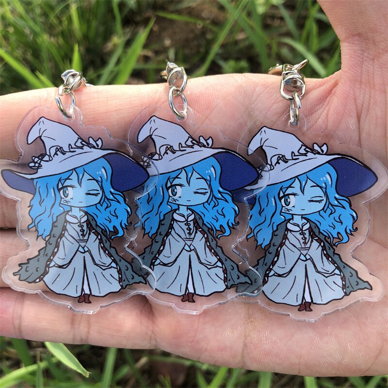 Elden Ring Ranni พวงกุญแจเกมอะนิเมะญี่ปุ่นมังงะอุปกรณ์ตกแต่งกระเป๋าถือกระเป๋าเป้สะพายหลัง