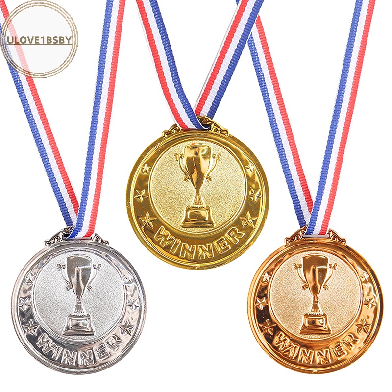 Ulove1bsby เหรียญรางวัลฟุตบอล รางวัล รางวัล รางวัล รางวัล สีทอง สีเงิน สีบรอนซ์ ของเล่นสําหรับเด็ก ของขวัญ ของที่ระลึก กีฬากลางแจ้ง TH
