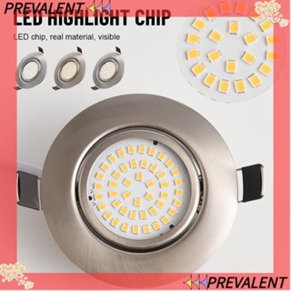 Preva โคมไฟดาวน์ไลท์ LED ทรงกลม 70 มม. 46 ดวง เปิดรูกลวง สําหรับครัวเรือน