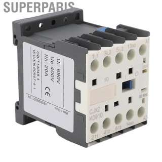 Superparis AC Contactor  Power Thickened Silver Point Multifunctional Large Bearing  with 4 NO Auxiliary Contact for Home Factory