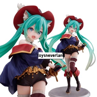 ตุ๊กตาฟิกเกอร์ Hatsune Miku Kawaii Girl Fairy Tale Wonderland Puss in Boots ขนาด 20 ซม. สําหรับเก็บสะสม