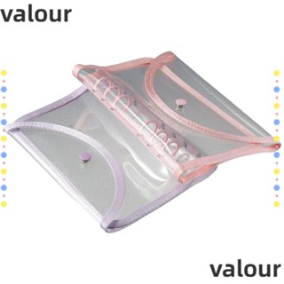 Valour ปกสมุดโน้ตบุ๊ก PVC แบบใส ขนาด A6 เติมได้ สําหรับสํานักงาน