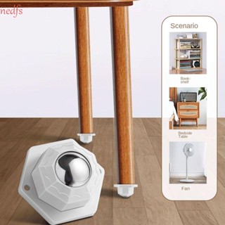 Nedfs รอกล้อหมุน เสียงเงียบ 360 องศา สําหรับงานหนัก 4 ชิ้น° ลูกล้อเฟอร์นิเจอร์ มีกาวในตัว หมุนได้