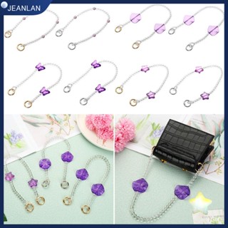 Jeanlan สายสะพายกระเป๋า ประดับลูกปัดมุก คุณภาพสูง แบบเปลี่ยน