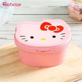 กล่องเบนโตะขนาด 400 มล. Kawaii Sanrio HelloKitty การ์ตูนน่ารักกล่องบรรจุของใช้ในครัวเรือนขนมขบเคี้ยวขนมกล่องถนอมอาหารกล่องอาหารกลางวันเครื่องมือทำครัว [TOP]