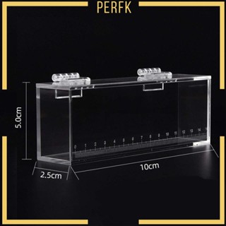 [Perfk] กล่องเพาะพันธุ์ปลา อะคริลิคใส พร้อมสเกล สําหรับตู้ปลา