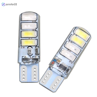 Jen T10 5630 8smd หลอดไฟ Led ซิลิโคน สองสี สําหรับติดป้ายทะเบียนรถยนต์