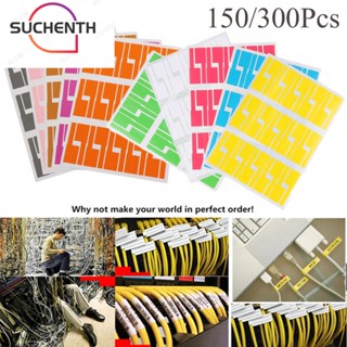 Suchenth ป้ายไฟเบอร์จัดระเบียบสายเคเบิล กันน้ํา หลากสี 150 300 ชิ้น