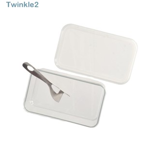 Twinkle กล่องบรรจุภัณฑ์ มองเห็นได้ ทําความสะอาดง่าย สําหรับใส่เนย เครื่องแบบ