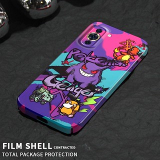 เคสโทรศัพท์มือถือแบบแข็ง ทรงสี่เหลี่ยม ลายปิกาจู และ Gengar สําหรับ Huawei Nova 10 Pro 9 SE 7 7i 7 Pro SE 6 SE 4 P20 P30 P40 Lite Mate 20