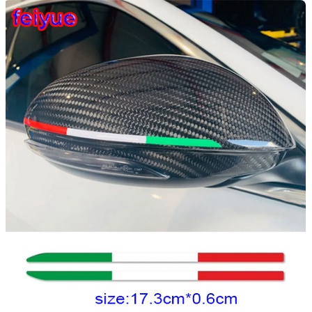 สติกเกอร์ติดกระจกมองหลังรถยนต์ สไตล์อิตาลี อุปกรณ์เสริม สําหรับ Alfa Romeo Giulia 147 156 159 Mito Stelvio Sportiva Giulietta 2 ชิ้น