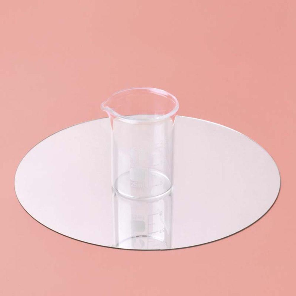 Cyberpulse บีกเกอร์ทําความร้อนลิปสติก, Thicken Heavy Glass Low Form Beakers, Multifunctional DIY โปร่งใสความร้อน-resist วัด Beaker เคมี Lab