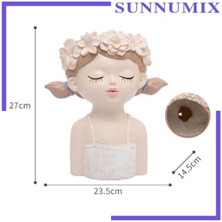 [Sunnimix] กระถางต้นไม้เรซิ่น ขนาดเล็ก สําหรับตกแต่งระเบียง