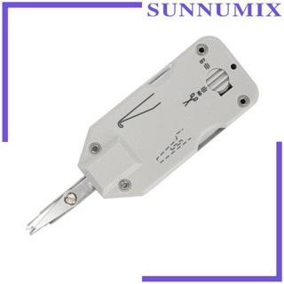 [Sunnimix] เครื่องมือเจาะสายเคเบิลเครือข่ายอีเธอร์เน็ต พร้อมคัตเตอร์ 110 BK และสายเครือข่าย