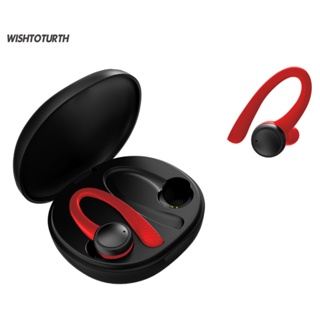 ☼Wt T7 Pro ชุดหูฟังสเตอริโอไร้สาย บลูทูธ 50 HiFi สําหรับเล่นกีฬา