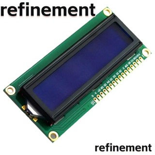 Refinement อะแดปเตอร์โมดูลหน้าจอ LCD I2C IIC 1602 16x2 DC 5V HD44780 2 ชิ้น