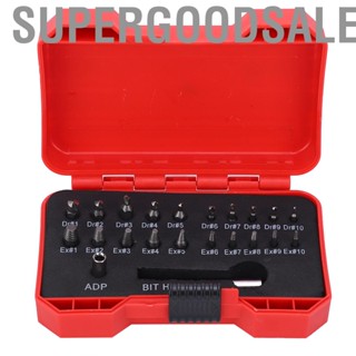 Supergoodsales 22Pcs Spiral Flute Screw Extractor Set Damaged Broken  Take Out