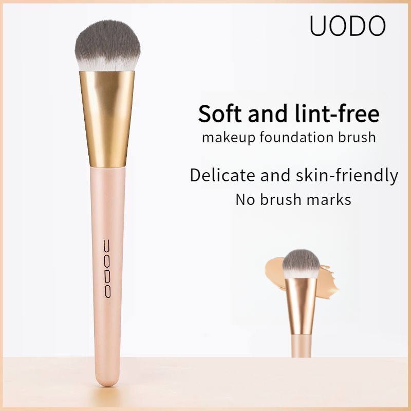 Uodo แปรงแต่งหน้า แปรงรองพื้น ขนแปรงนุ่ม แบน ไร้รอยต่อ