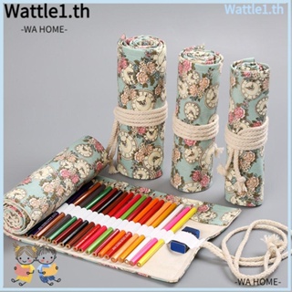 Wttle กระเป๋าดินสอ 12 24 36 48 72 ช่อง สีสันสดใส สําหรับใส่เครื่องเขียน เครื่องสําอาง