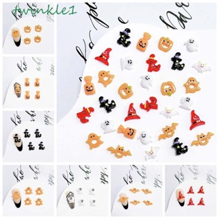 Twinkle1 พลอยเทียม ลายการ์ตูนฮาโลวีน ค้างคาว สําหรับตกแต่งเล็บ DIY 10 ชิ้น ต่อชุด