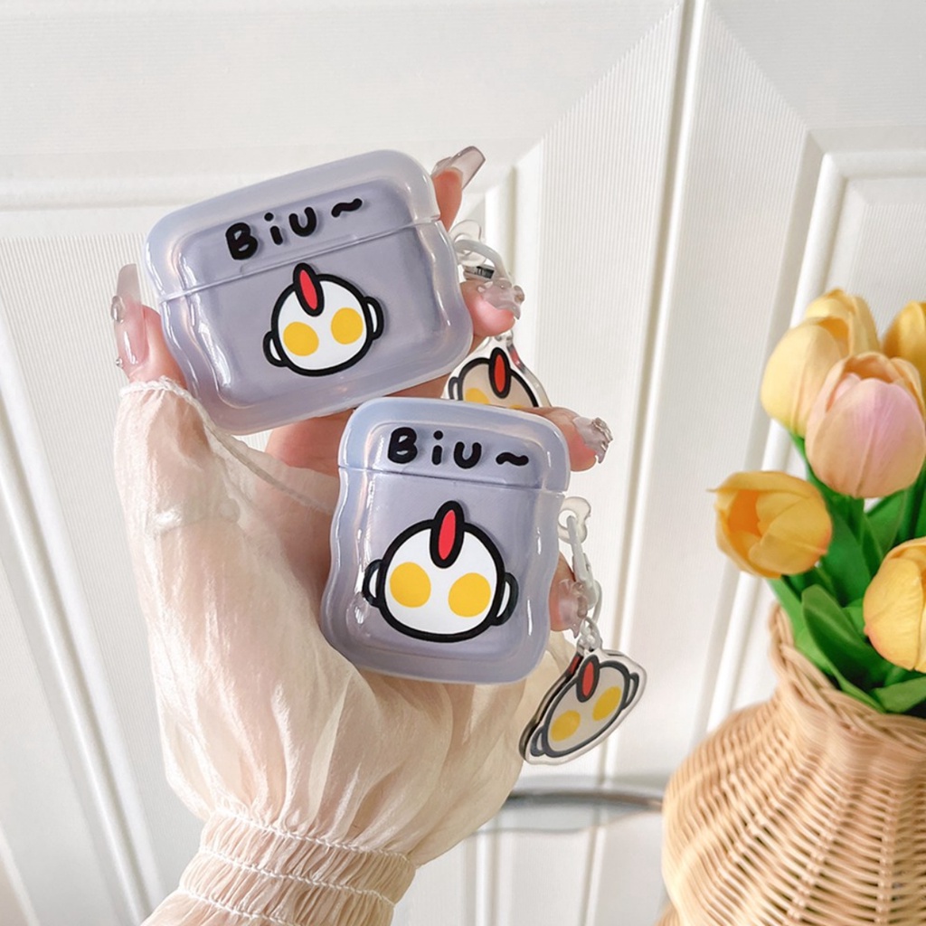 เคสหูฟังบลูทูธไร้สาย ซิลิโคนนิ่ม TPU ทรงสี่เหลี่ยม กันกระแทก ลายอุลตร้าแมนน่ารัก พร้อมพวงกุญแจ สําหรับ Airpods Pro 2 3 1