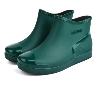 พร้อมส่ง🚚รองเท้าบูทกันฝนผู้หญิง rain boots กันน้ำมัน แฟชั่น กันน้ำ กันลื่น ทำงาน ใส่ได้ทุกโอกาส P-022