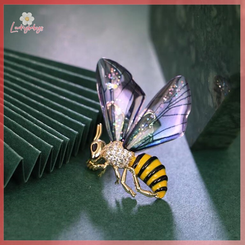 Luckybabys> เข็มกลัดเอลฟ์ผึ้ง ดีไซน์ไฮเอนด์ เฉพาะอารมณ์ประณีต อุปกรณ์เสริมสําหรับสูทใหม่