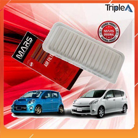 MARS PERFORMANCE - ไส้กรองอากาศเครื่องยนต์ TOYOTA PASSO K3 1.3 QNC10 / TOYOTA PASSO SETTE 3SZ M502 M