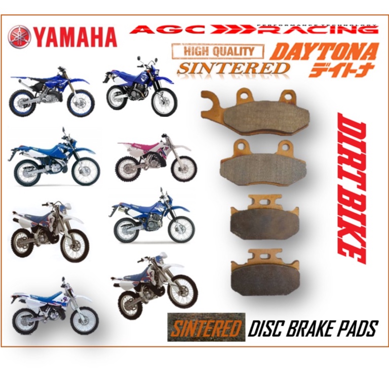 DT200WR 91-94 DT230 97-98 WR200 92-97 WR250 94-96 YZ250 90-97 YZ250WR WR500Z 92-93 TTR250 BRAKE PADS