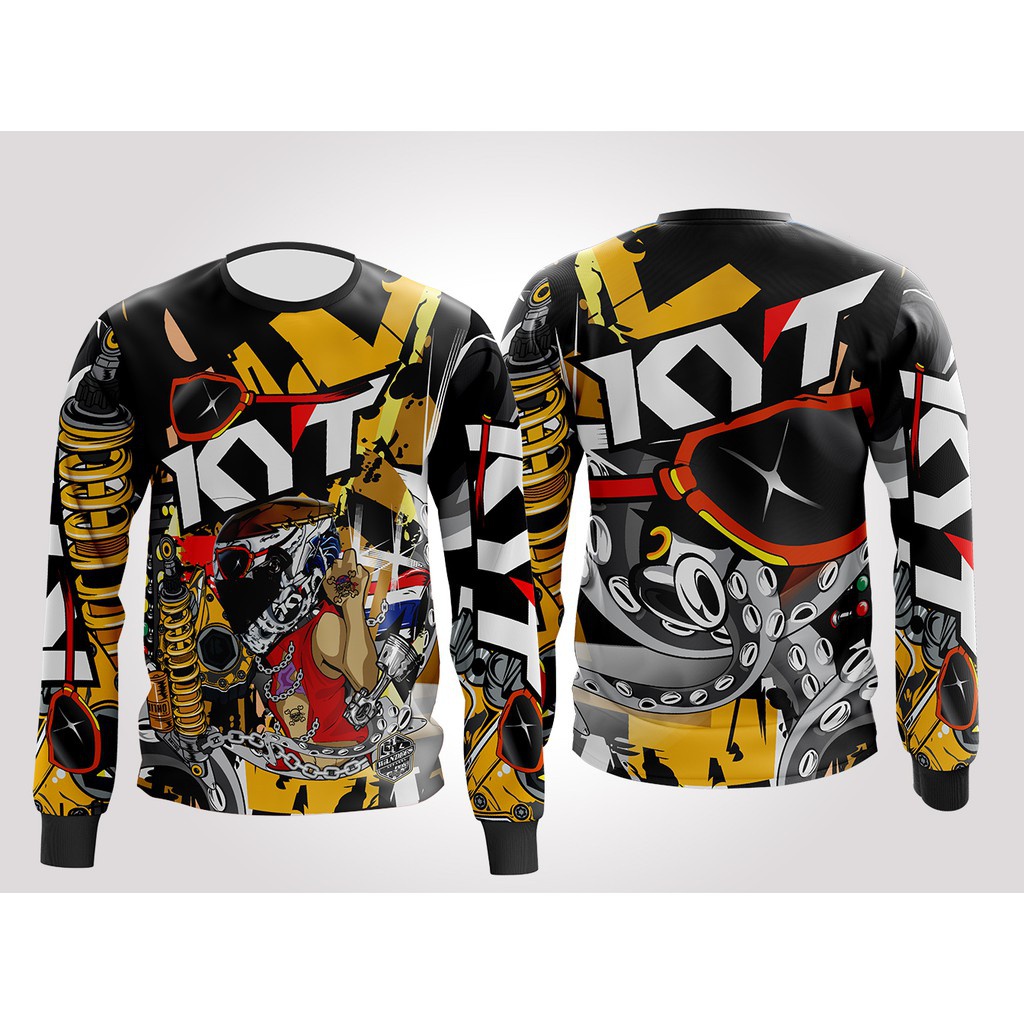 เสื้อแจ็กเก็ตแขนยาว ลาย KYT Davey Jones Pirate Riders Jersey-Full Sublimation 2022 2023 สําหรับขี่จักรยานยนต์ Yamaha