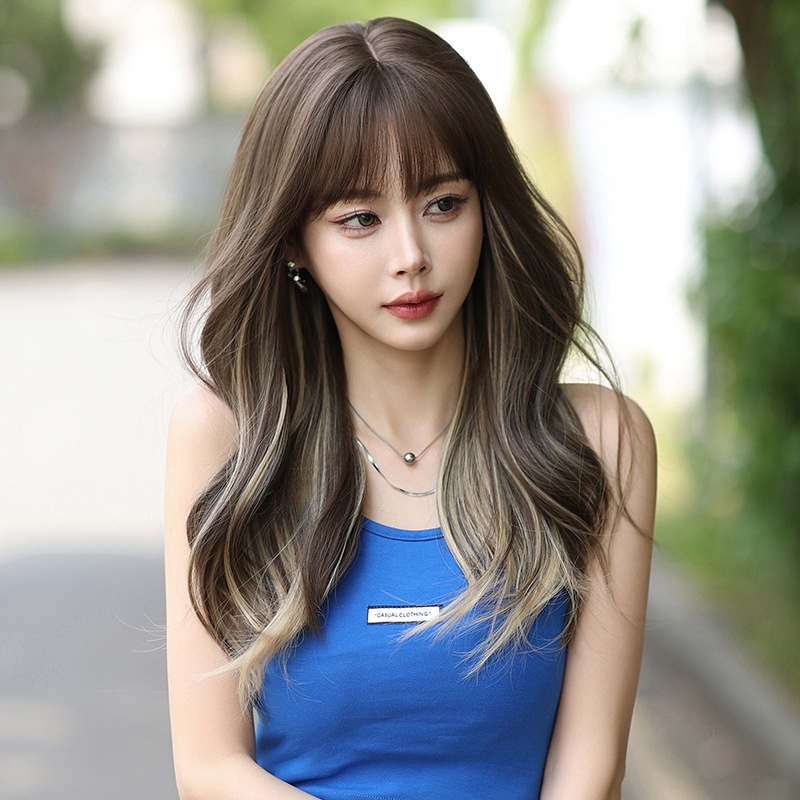 7jhh WIGS C-0364 วิกผมยาวหยิก สีเบจ สําหรับผู้หญิง
