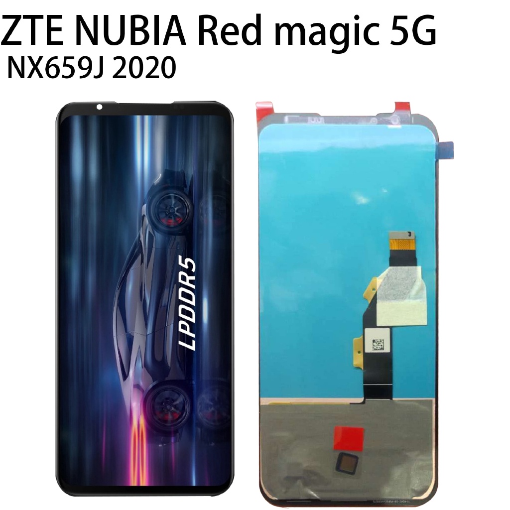 อะไหล่หน้าจอสัมผัสดิจิทัล LCD สําหรับ ZTE Nubia Red Magic 5G NX659J ZTE Nubia Red Magic 5S