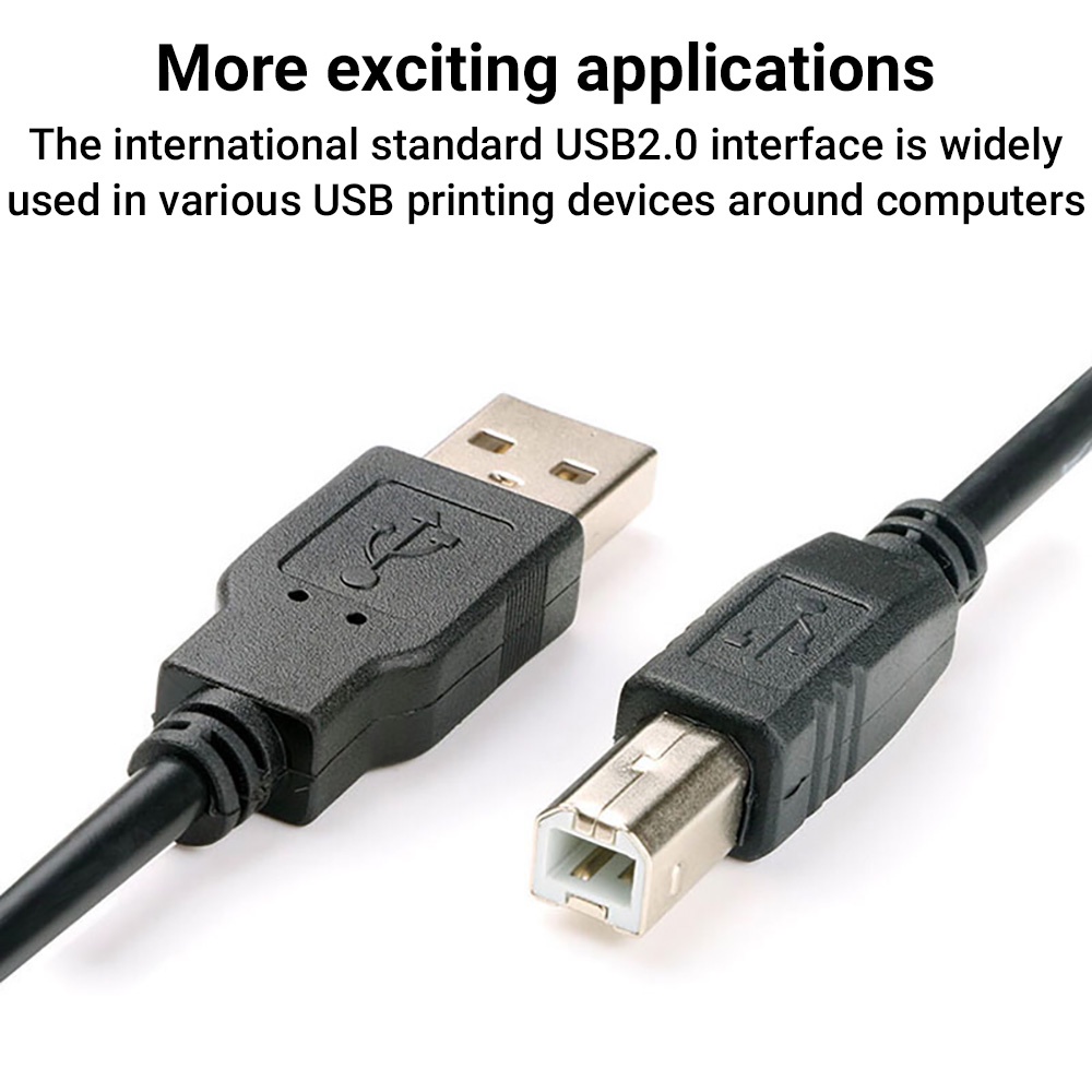 เดลิเวอรี่ในประเทศไทย สายปริ้นเตอร์ USB 2.0 Hi-Speed Printer Scanner สายเครื่องพิมพ์ทองแดงเต็มรูปแบบ