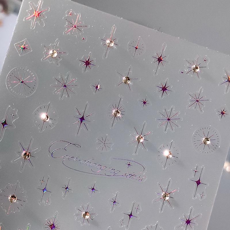 [Meow.Sensei] สติกเกอร์เหล็ก ลายนูน 5D สําหรับติดตกแต่งเล็บ TL-077