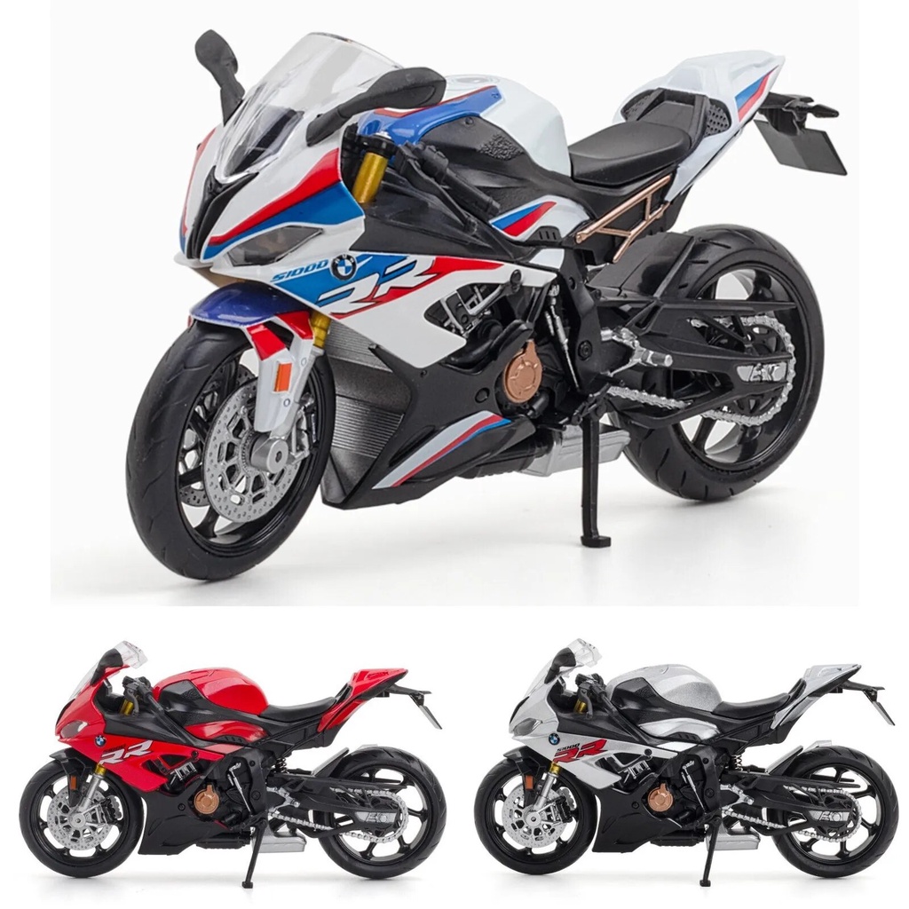 1/12 BMW S1000RR Motorcycle Toy 1:12 RMZ City Diecast Metal Racing Model Super Sport Miniature Colle