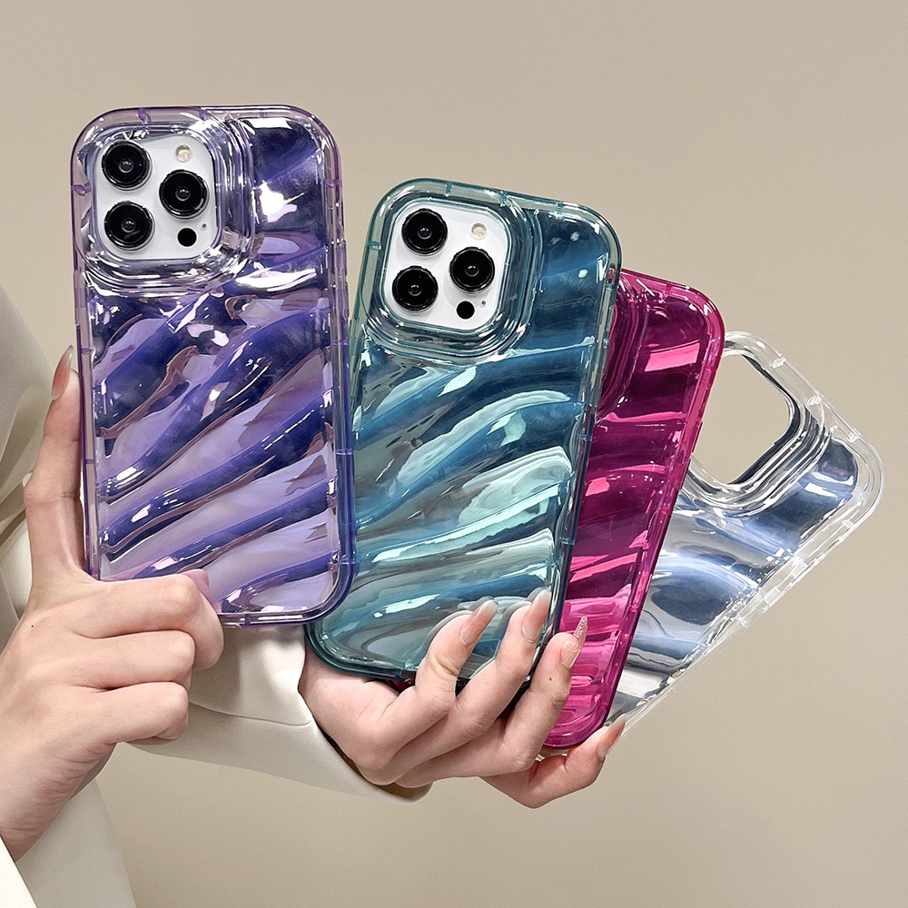 เคสโทรศัพท์มือถือ TPU แบบนิ่ม For iphone 16 11 12 13  15 pro max XR 14 pro max 6 7 8  6 plus 8 plus x xs Max ลายเลเซอร์