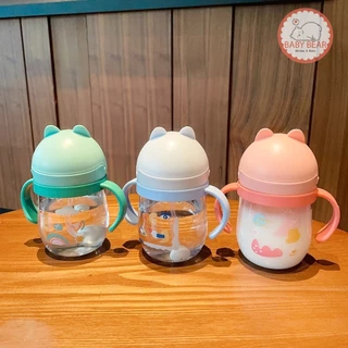 แก้วหัดดื่ม แก้วน้ำเด็ก กันสำลัก ขวดน้ำเด็ก 250 ml มีมือจับ SB2641