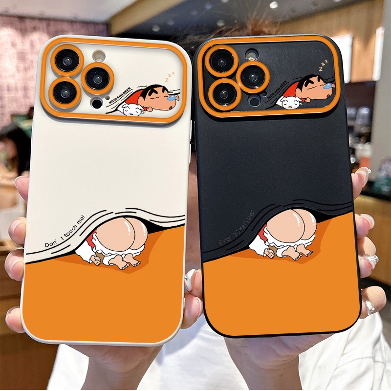 เคสโทรศัพท์มือถือ ซิลิโคนนุ่ม ผิวด้าน ลายการ์ตูนชินจังน่ารัก แฟชั่น สําหรับ Xiaomi 10T 11 12 12T 13 Ultra POCO F2 F3 F4 F5 M3 M4 GT Lite Redmi 9 Note 8 10 12 Pro Pro+ 5G NE | Sjn D128