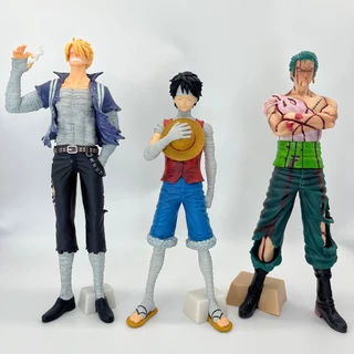 สถานที่ท้องถิ่น Luffy Zoro Seriously Injured Sanji อะนิเมะ One Piece รูปปั้น COD stock คอสเพลย์ Astonished Action Figure ตุ๊กตาของเล่นสําหรับของขวัญเด็กคอลเลกชันเครื่องประดับรถตกแต่งบ้านเค้ก