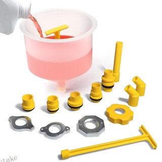 Uki ชุดกรวยเติมน้ําหล่อเย็นหม้อน้ํา ไม่รั่วไหล อะแดปเตอร์มาต…