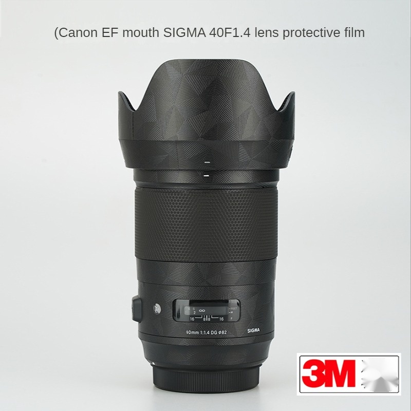 สติกเกอร์ฟิล์ม ผิวด้าน ลายพราง ป้องกันเลนส์กล้อง 3M สําหรับ SIGMA 40 F1.4 art Canon EF
