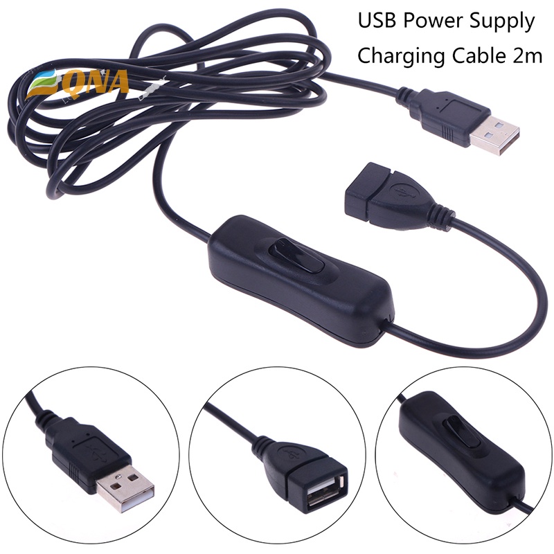 [QNA] ใหม่ สายเคเบิล USB ตัวผู้ เป็นตัวเมีย 2 ม. 1 ชิ้น