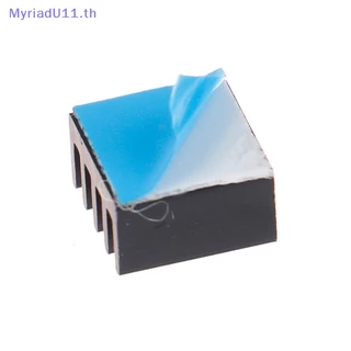 Myriadu ฮีตซิงก์ระบายความร้อน อลูมิเนียม ขนาด 8.8x8.8x5 มม. พร้อมแผ่นความร้อน สีดํา 10 ชิ้น