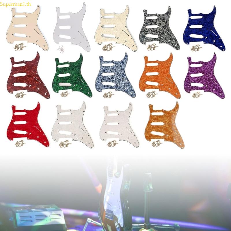 Best Standard ปิ๊กการ์ด SSS 6 สาย 11 รู สําหรับกีตาร์ เบส โมเดิร์น