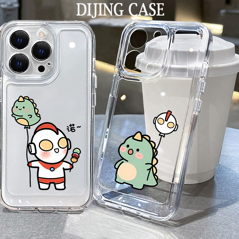 เคสโทรศัพท์มือถือแบบใส กันกระแทก ลายการ์ตูนมอนสเตอร์ตัวน้อย อุลตร้าแมน สําหรับ Iphone 15 14promax 13Pro 11Pro 12mini 8plus7 6s xr xsmax