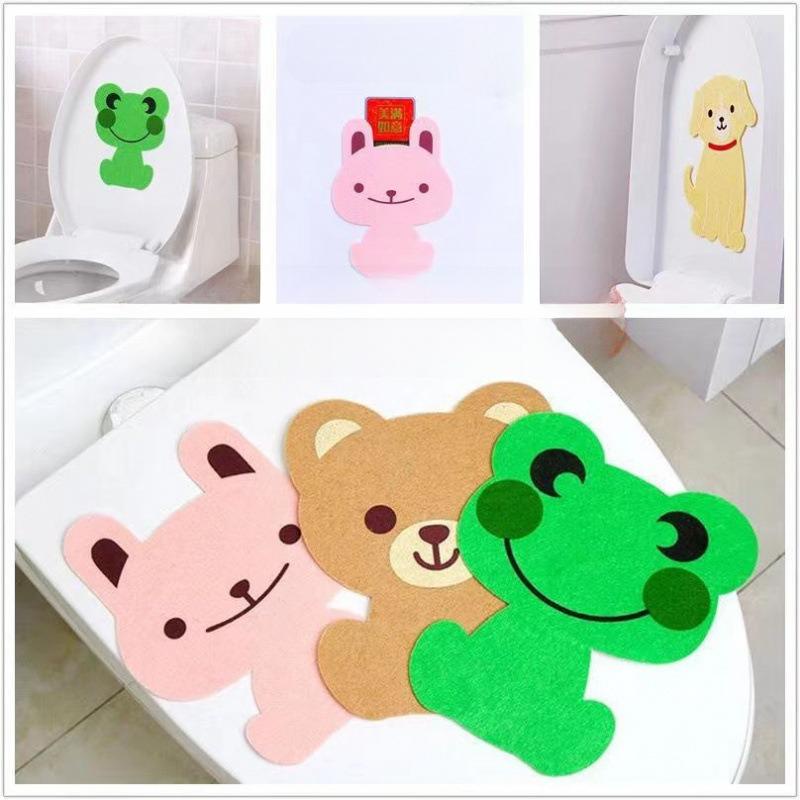 สติกเกอร์ดับกลิ่นห้องน้ํา ลายการ์ตูนสัตว์น่ารัก มีกาวในตัว เป็นมิตรกับสิ่งแวดล้อม #Q-0015