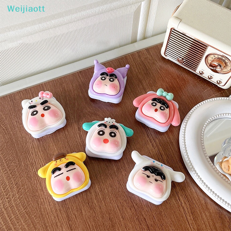 【Weijiaott】ที่วางโทรศัพท์มือถือ แบบกระจกคู่ ลายการ์ตูนอนิเมะ Griptok แบบพกพา【AO】